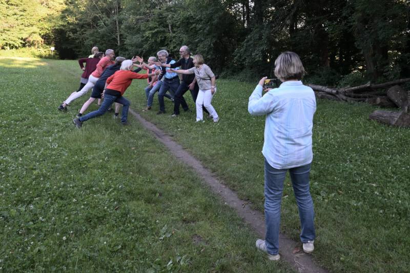 Die Fotografin bei der Arbeit ....