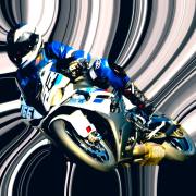 Stefan Scheurer: PixelStretching auf dem Motorad