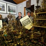 Armin Burger Weihnachtsmarkt Klaus Polkowski  und Christine Hohlbaum