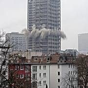 Hans-Werner Bormann: Sprengung AfE(Uni-)Turm, Frankfurt, 02.02.2014 II