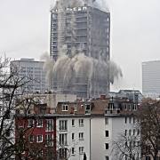 Hans-Werner Bormann: Sprengung AfE(Uni-)Turm, Frankfurt, 02.02.2014 III