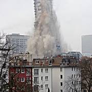 Hans-Werner Bormann: Sprengung AfE(Uni-)Turm, Frankfurt, 02.02.2014 IV