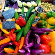 Hans-Werner Bormann: Spätsommer auf dem Markt in Arcachon, Südfrankreich