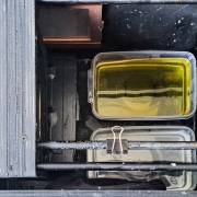Analoge Kamera mit integriertem Labor